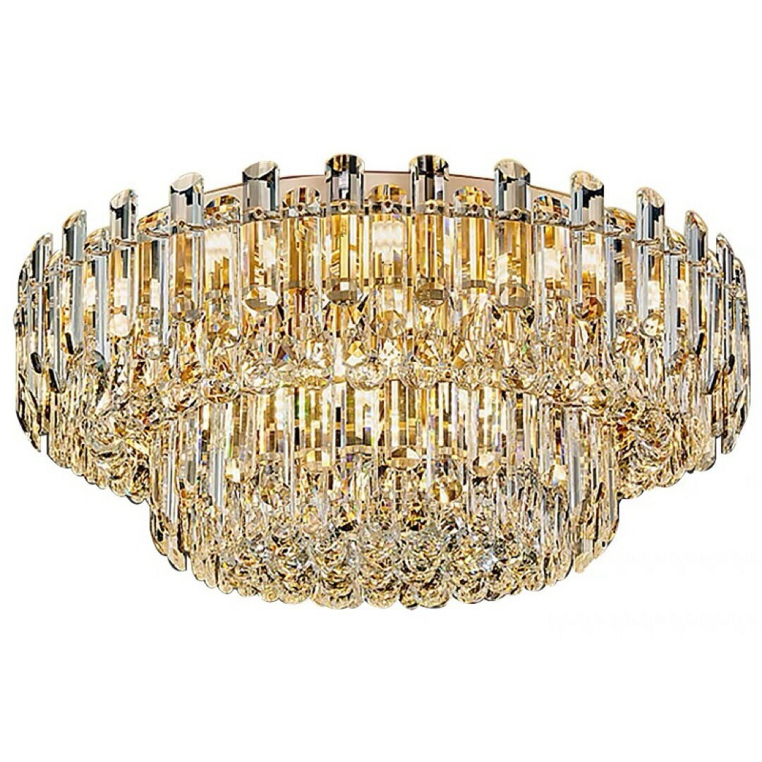 A036930水晶シャンデリア ペンダントライト 天井照明 クリスタルクリア 電源直結タイプ