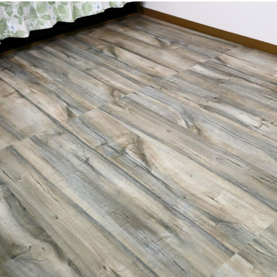 A060923フロアタイル はめ込み 置くだけ 接着剤不要 床暖房対応フローリング シデフロア