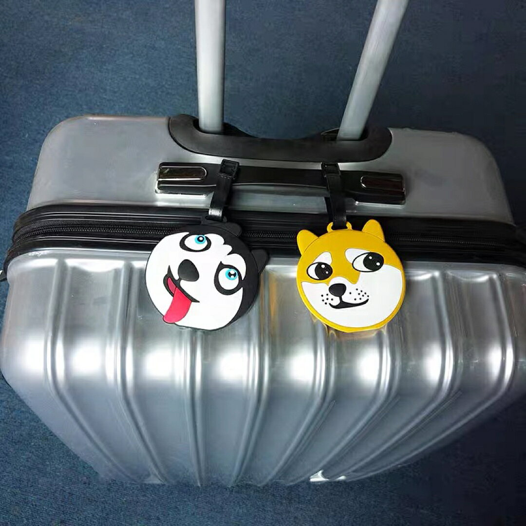 A036965ネームタグ荷物タグ 名前タグかばん スーツケースタグ旅行　ハスキー雑貨