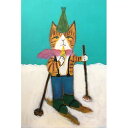 A061006のれん ロング 暖簾 85×150 間仕切り 洋風 輸入雑貨 猫柄(3)