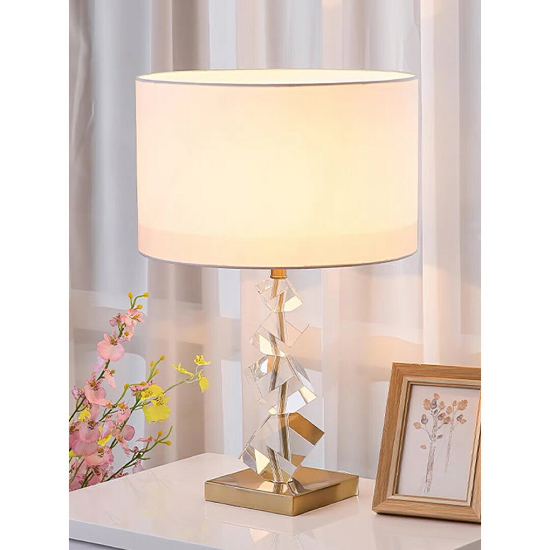 A037169水晶照明スタンドライト ．テーブルランプ デスクライト 卓上ステンド 高級感