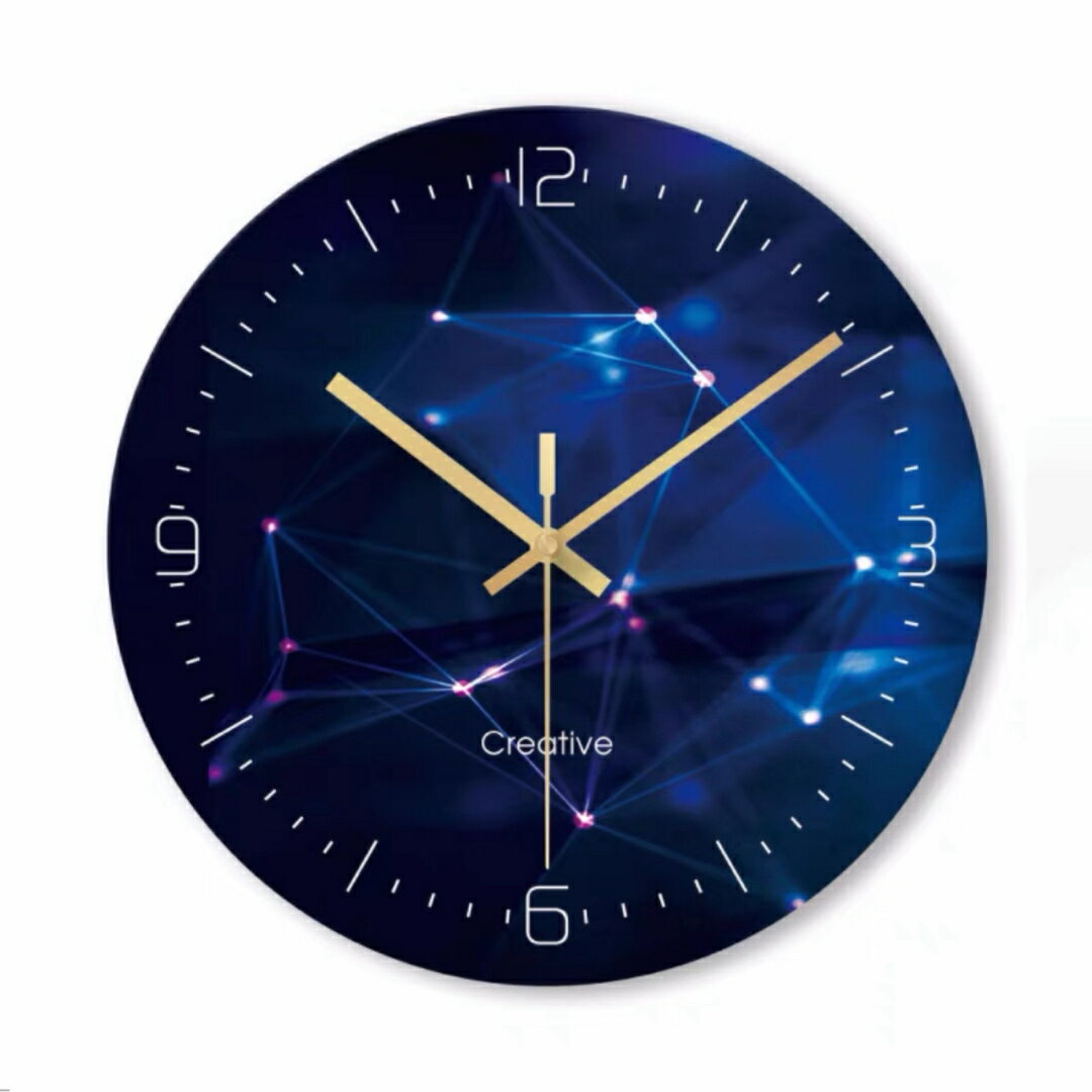 A061041壁掛け時計 壁飾り　おしゃれ時計　ガラス掛け時計