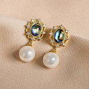 A031562淡水真珠ピアス アクセサリー ジュエリー 華やか キラキラ高級感