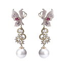 A031582ダイヤピアス アクセサリー ジュエリー 華やかラインストーン キラキラ高級感