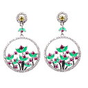 A031589ダイヤピアス アクセサリー ジュエリー 華やかラインストーン キラキラ高級感