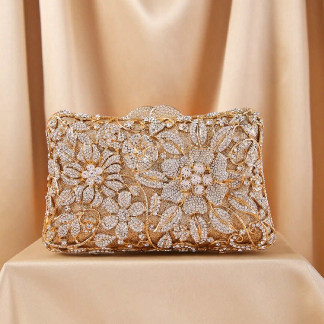 A031921豪華パーティーバッグ キラキラ ストーンBAG -クラッチバッグ レディース