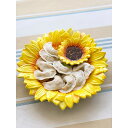 A032042可愛いヒマワリお皿二点セット プレート 食器 花 陶器