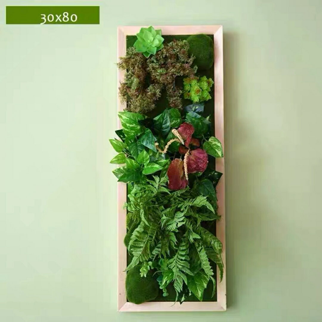壁飾り 人工観葉植物 壁掛けインテリア ディスプレイ 壁掛けミックスグリーン造花