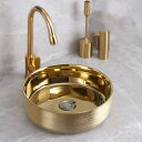 A032414高級洗面台 洗面ボウルセット 陶器 手水鉢 洗面器 蛇口 排水金具付き