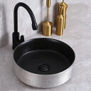 A032420高級洗面台 洗面ボウルセット 陶器 手水鉢 洗面器 蛇口 排水金具付き