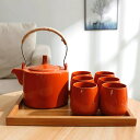 A0376616客茶器揃 湯呑 急須ポット .茶器セット ティーセット トレー付き(3)