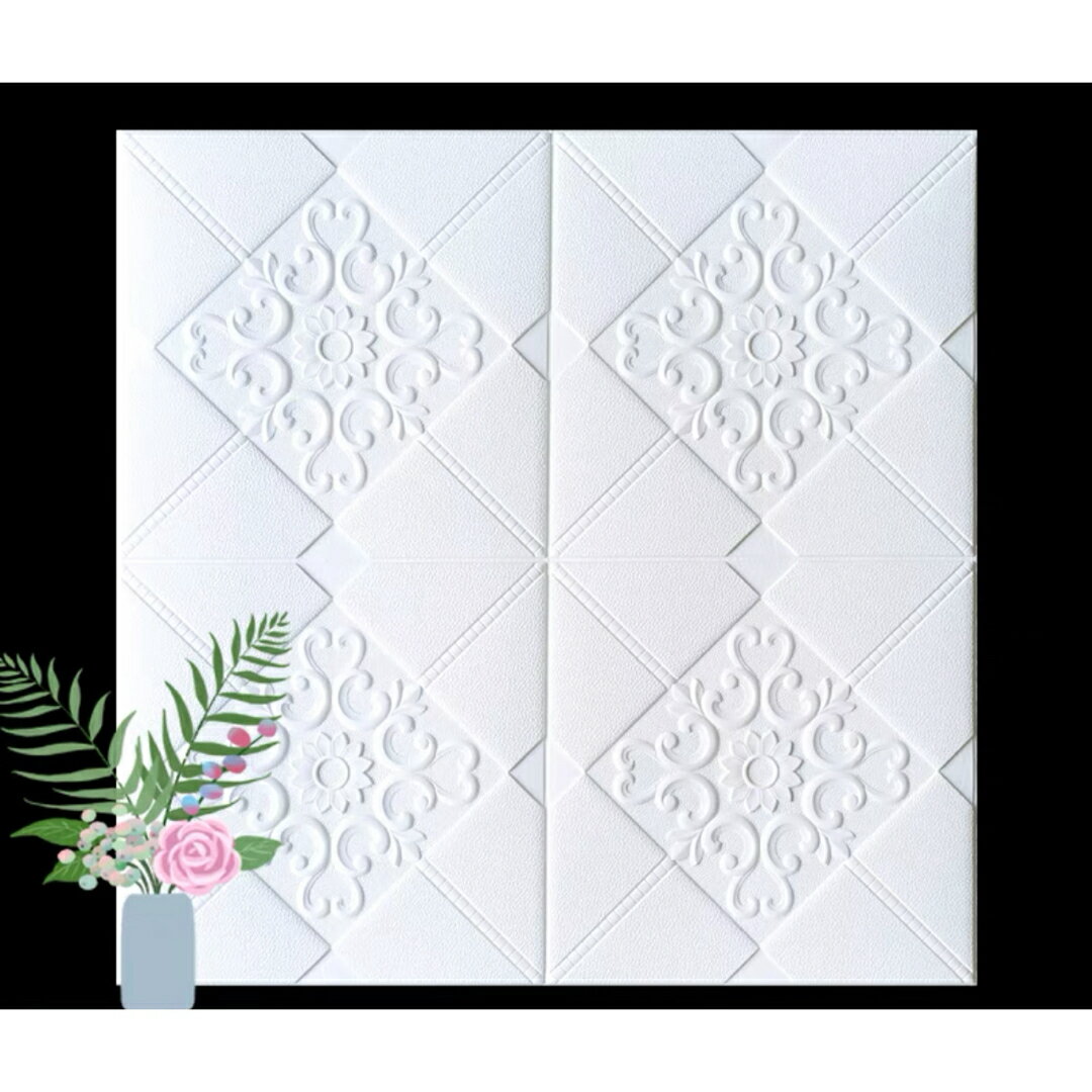 A03788670x70cm 背景壁 3D立体レンガ模様壁紙 防水 汚い防止 カビ防止