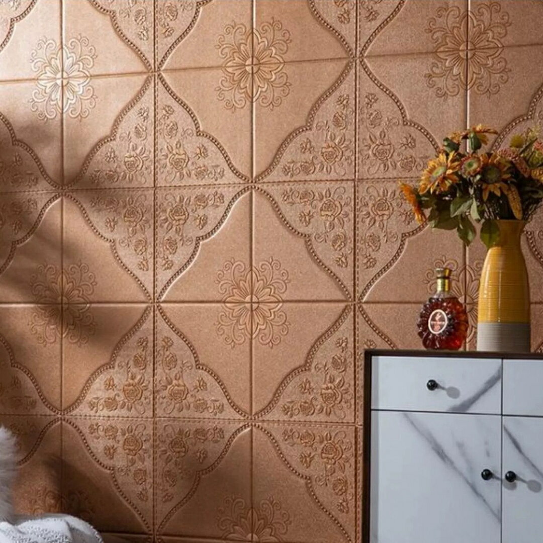 A03789570x70cm 背景壁 3D立体レンガ模様壁紙 防水 汚い防止 カビ防止