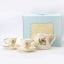 A037904ティー・コーヒーカップセット カップ&ソーサー2客セット .陶器ティーセット
