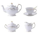 A037989ティー・コーヒーカップセット カップ&ソーサー6客セット .陶器ティーセット