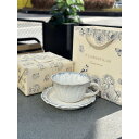 A038021ティー・コーヒーカップセット カップ&ソーサー1客セット .陶器ティーセット