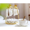 A038043ティー・コーヒーカップセット カップ&ソーサー4客セット .陶器ティーセット