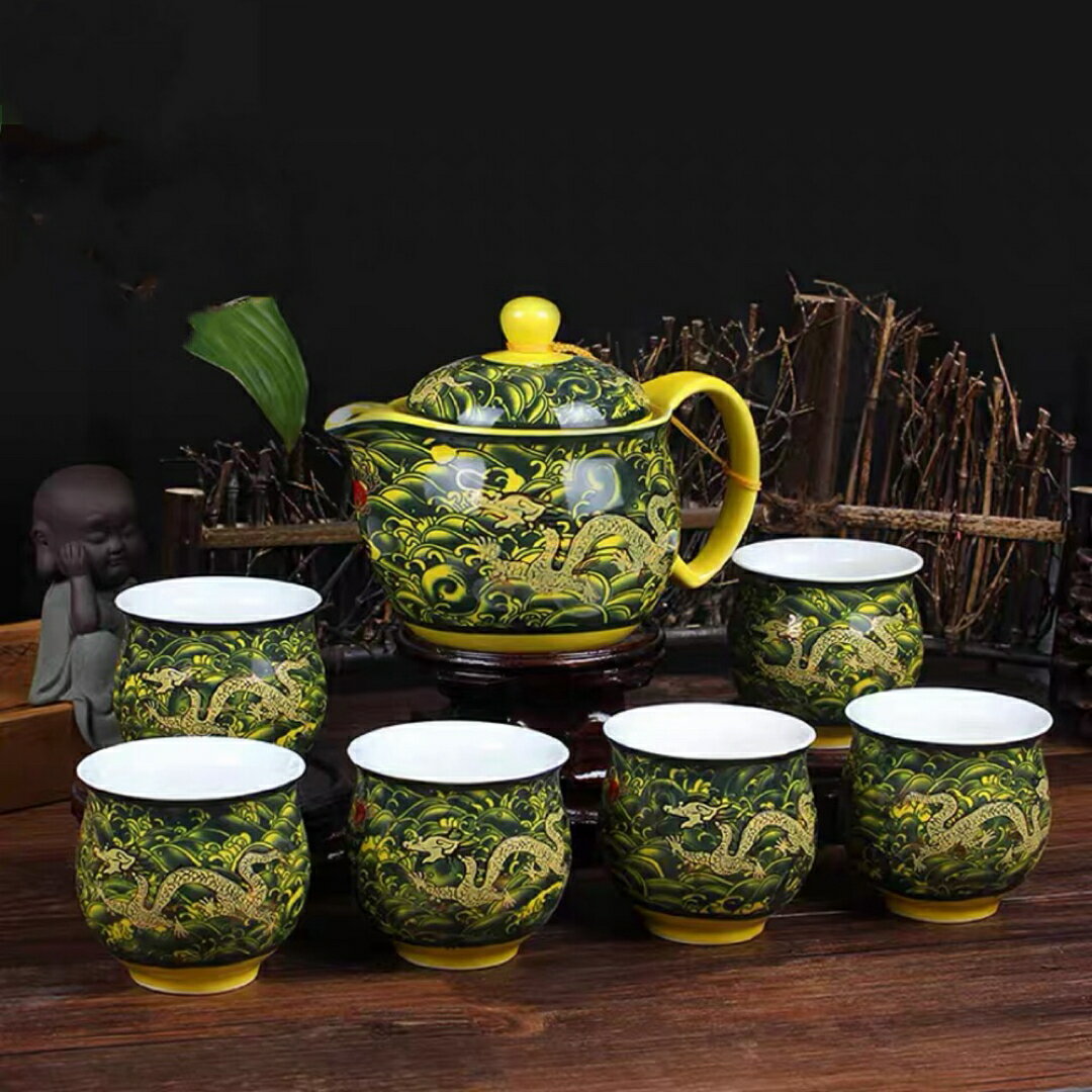 Standing Lights - A0381006客茶器揃 急須 ポット ．茶器セット ティーセット龍 たつ りゅう コップ湯?