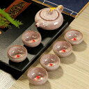 A0381886客茶器揃 茶器セット お茶 陶器 湯呑み 急須茶器セット 立体金魚型(3)