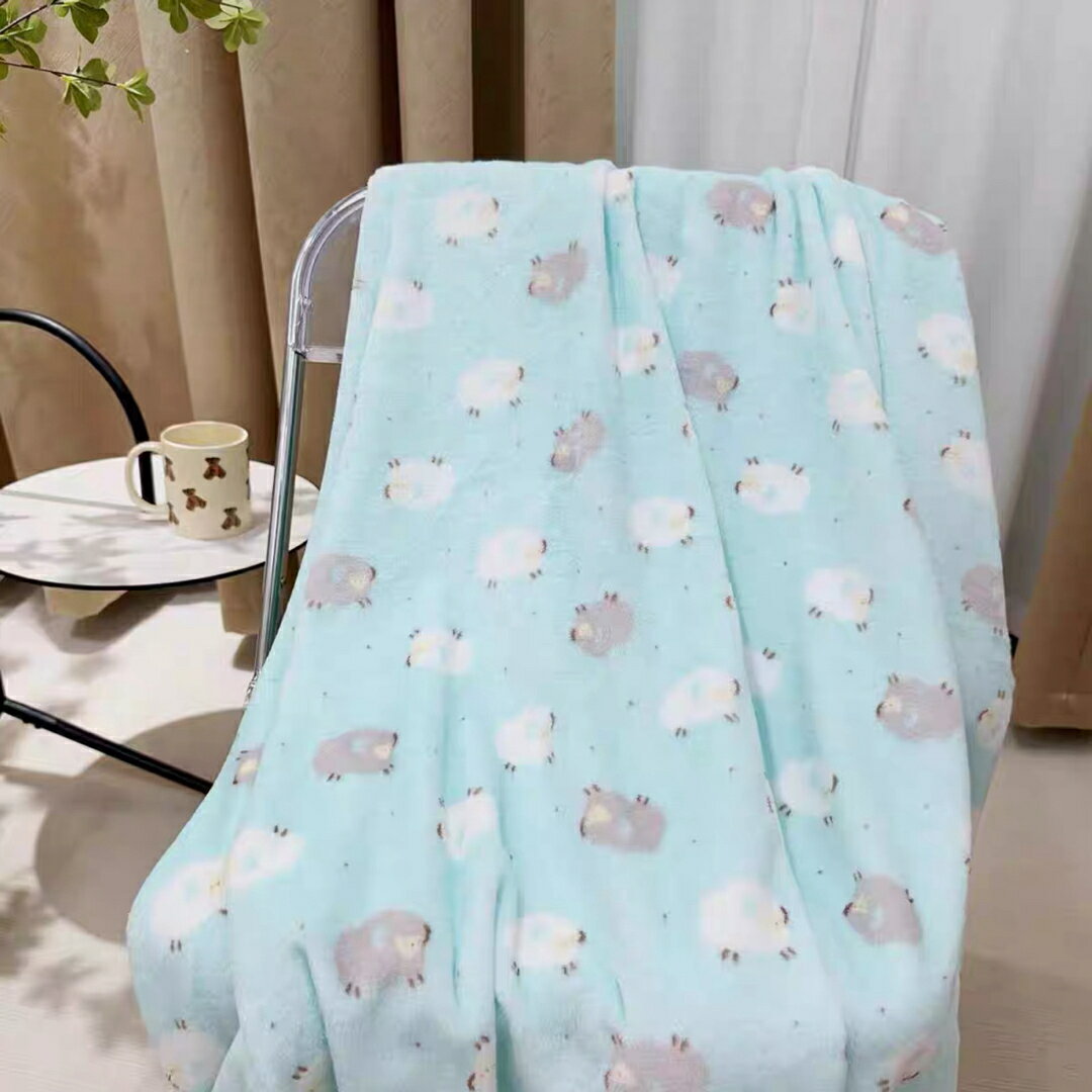 A038335冬 可愛い 毛布ブランケット寒さ対策グッズ　ひざ掛け かけ布団 暖かい 羊