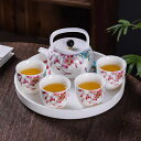 A0384014客茶器揃 湯呑 急須 ポット 茶器セット ティーセット 食器 和風 花柄