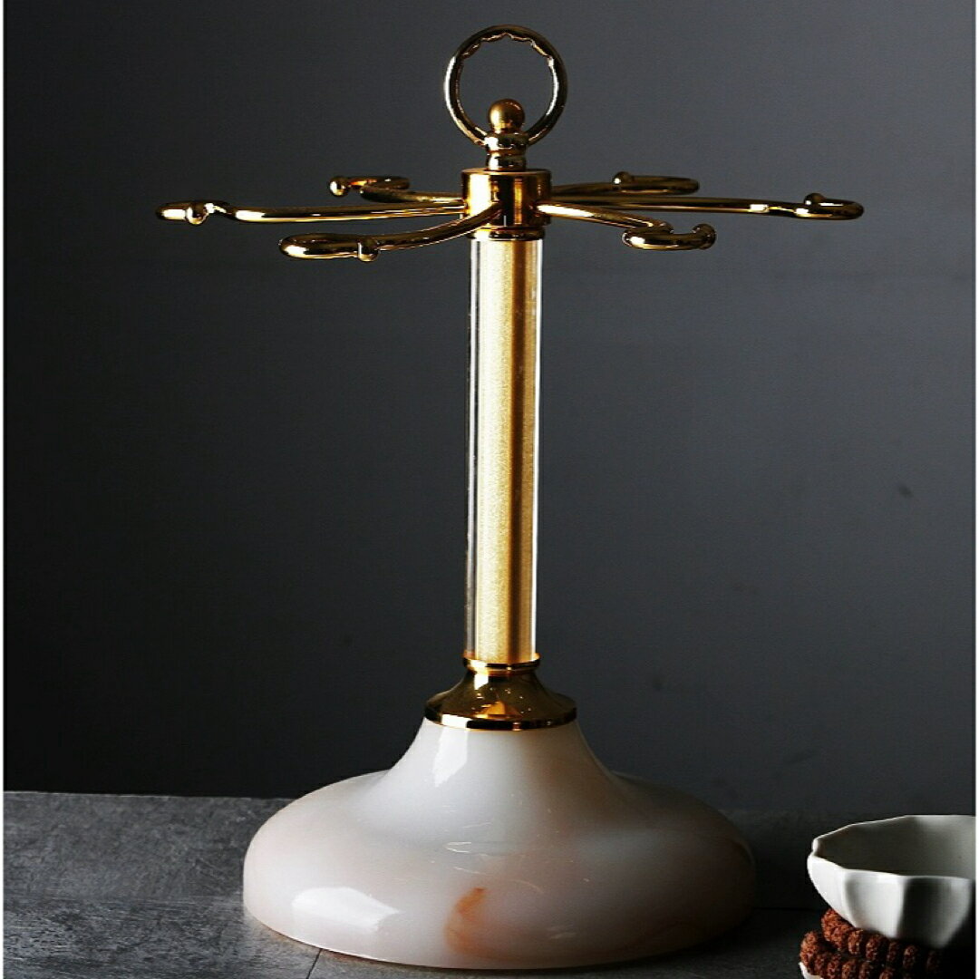 A038459高級感★ 大理石調 ワイングラスホルダー ★ ワイングラス スタンド