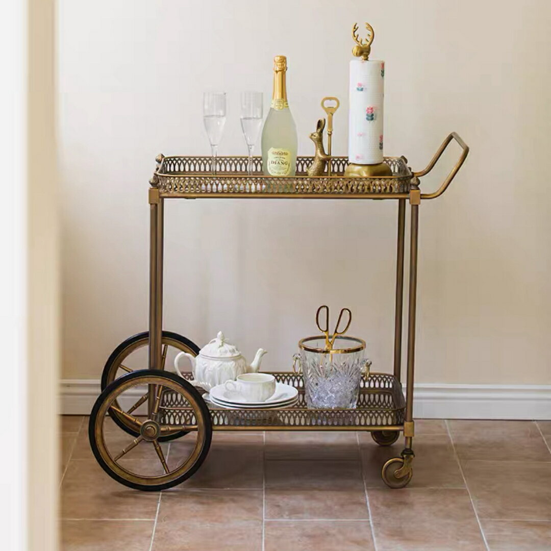 A038704カフェカート サイドテーブル ．小物入れ．キッチンワゴン．カートワゴン