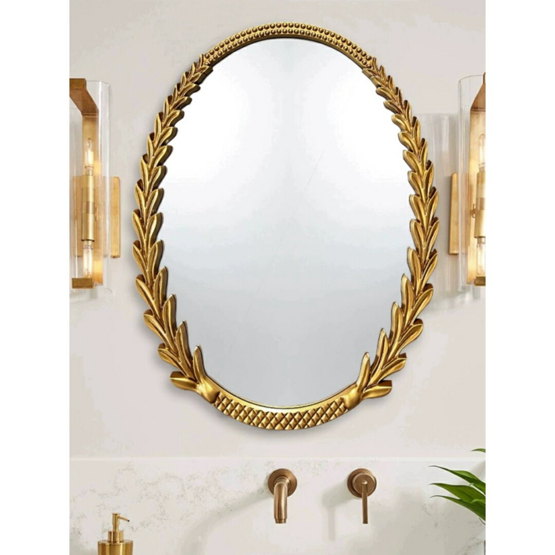 A038917高級感 豪華鏡 アンティーク調 壁掛け鏡 壁掛け ．壁掛けミラー ウォールミラー