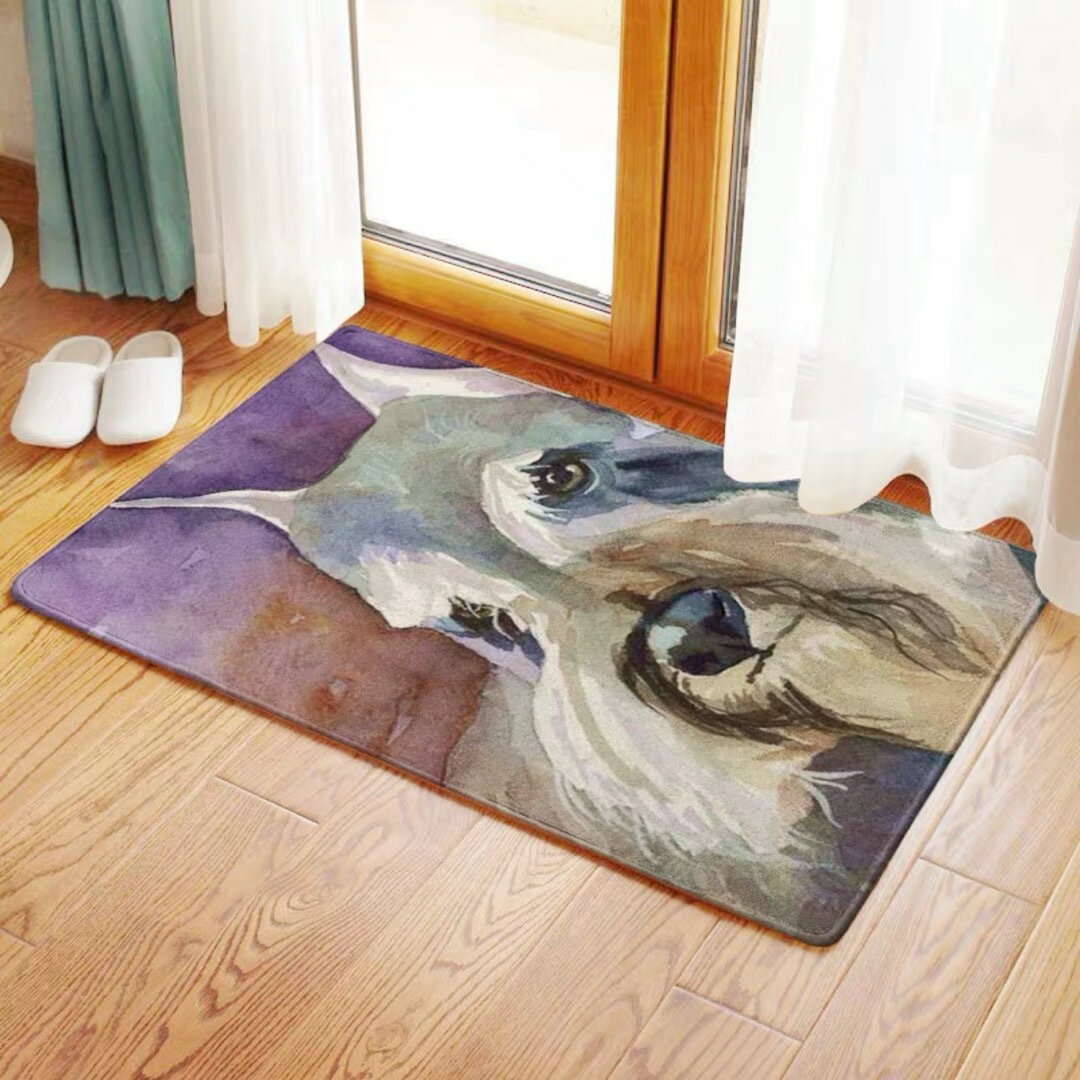 Other - A038952シュナウザー犬ラグマット リビングマット 玄関マット お風呂マット 犬柄雑貨