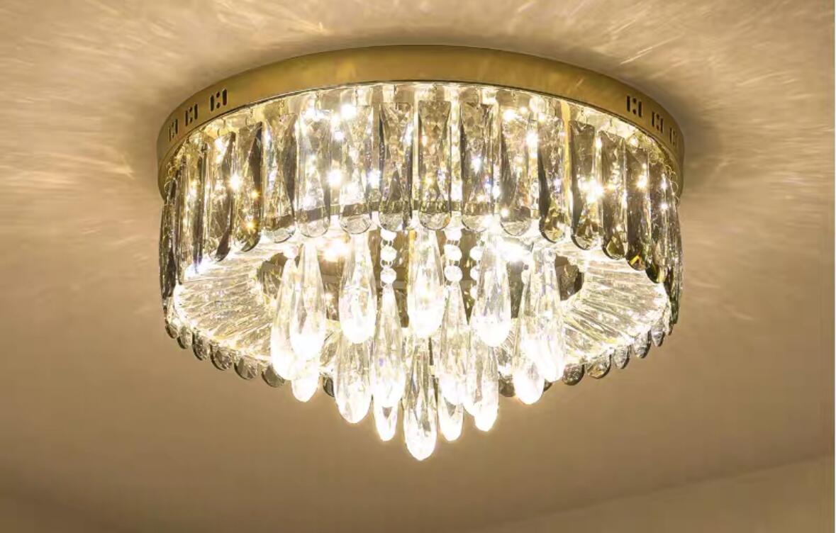 A001009水晶シャンデリア LED ペンダントライ トランプ 天井照明 クリスタルクリア 電源直結タイプ(3)