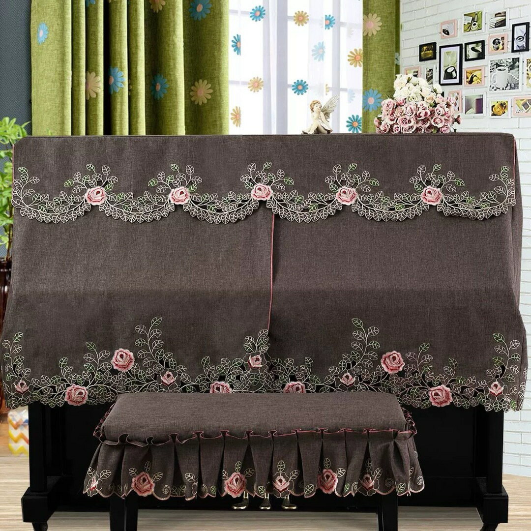 A039206高級ピアノカバー2点セット　イスカバー　防塵カバー 保護カバー