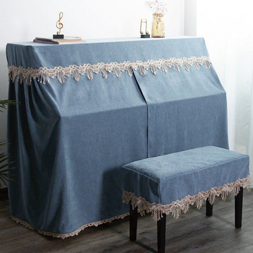 A039219高級ピアノカバー2点セット　イスカバー　防塵カバー 保護カバー