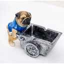 A039457パグ 置物 小物入れドッグ 犬 収納ボックス 卓上収納 雑貨収納 かご 灰皿(3)