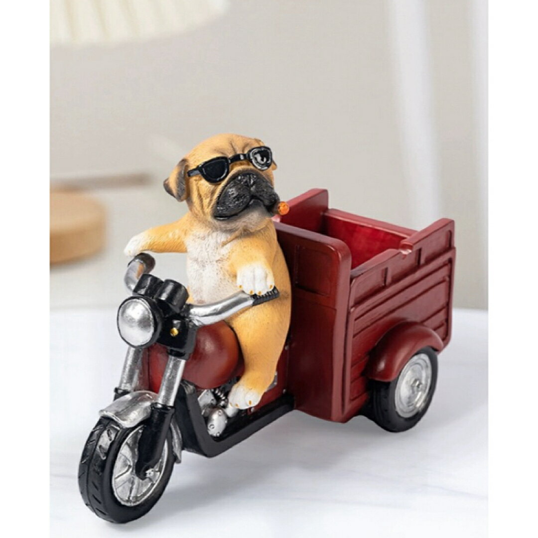 A039463犬型 灰皿 イヌ 卓上収納 小物入れ パグ雑貨 キーケース 置物 PUG