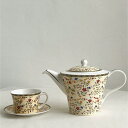 A039615花柄ティー・コーヒーカップセット カップ&ソーサー1客セット .陶器ティーセット