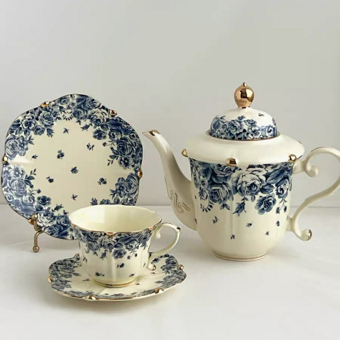 A039617花柄ティー・コーヒーカップセット カップ＆ソーサー1客セット ．陶器ティーセット