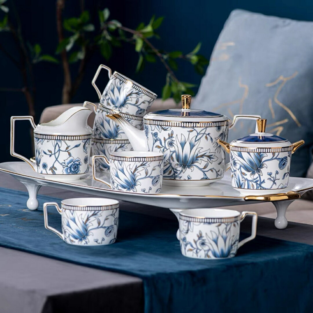 A039627ティー・コーヒーカップセット カップ＆ソーサー6客セット ．陶磁器ティーセット