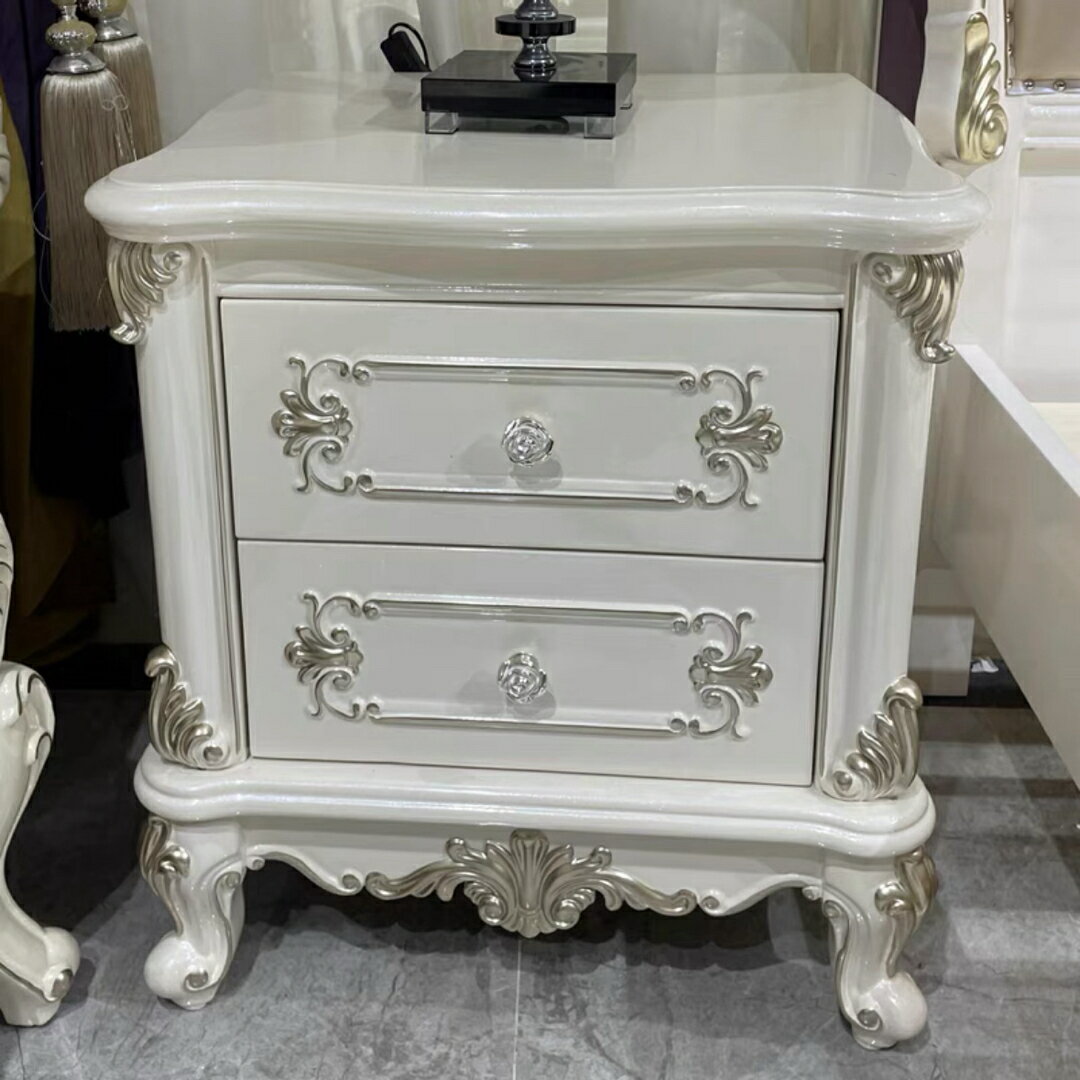 A033675高級ベッドサイド用テーブル サイドテーブル 収納キャビネット 引き出しチェスト