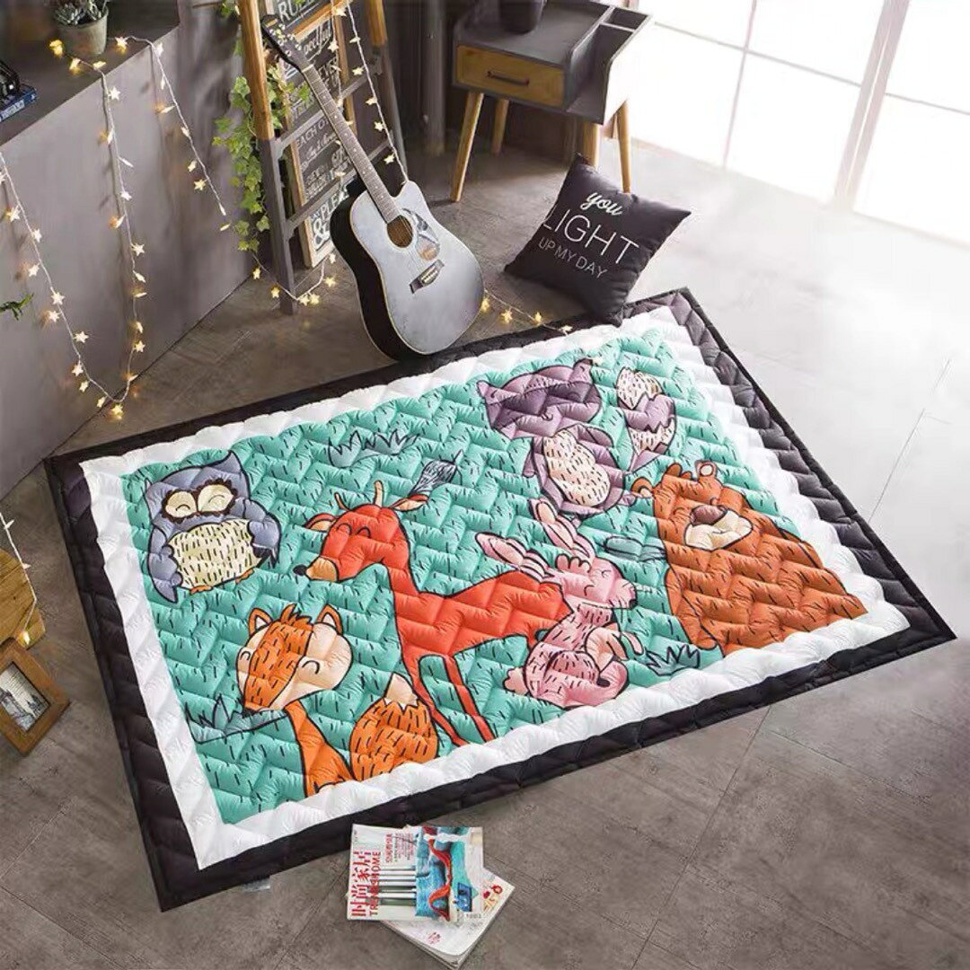 A033695プレイマット ラグマット 子供部屋カーペット お昼寝マット キッズマット