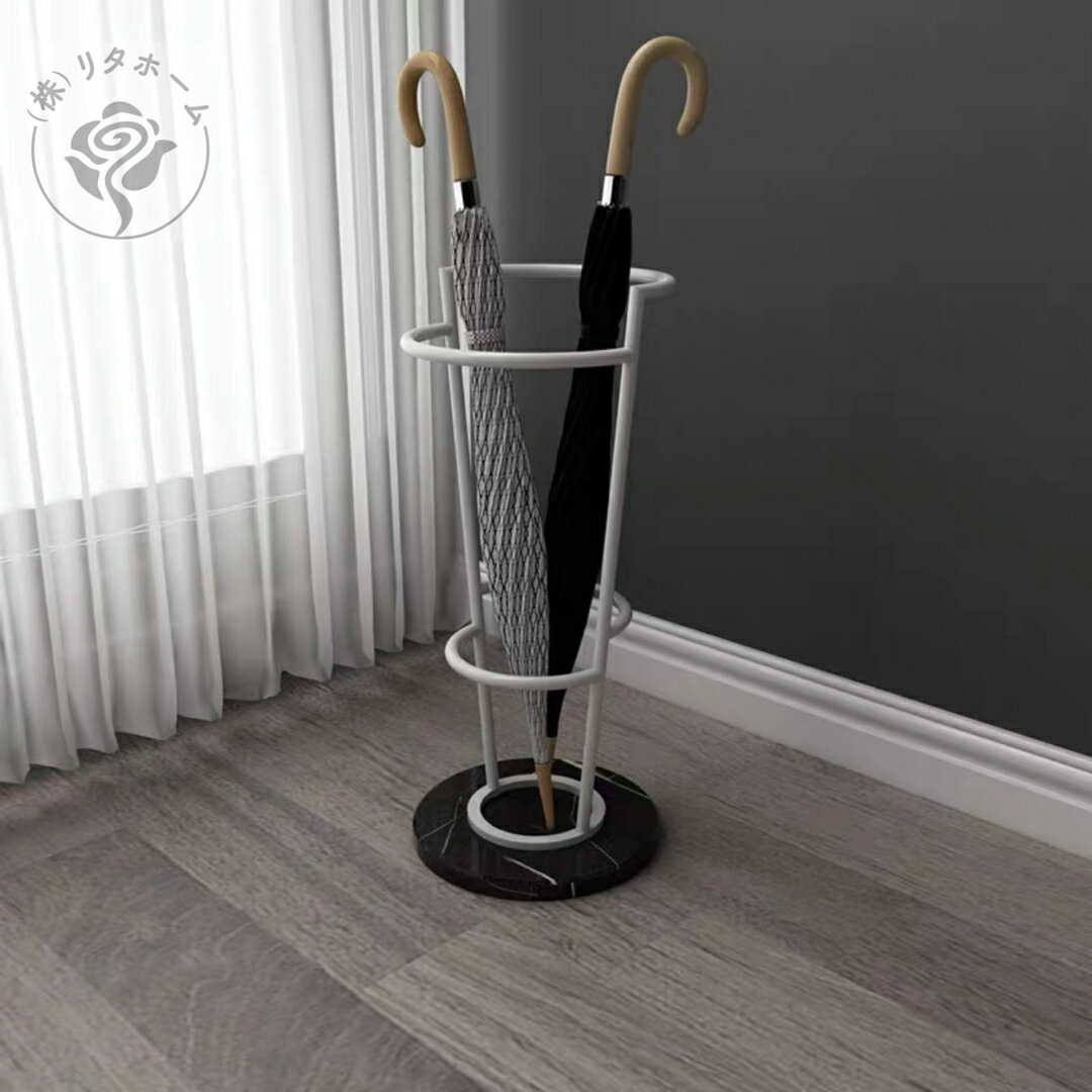 A033866大理石アンブレラスタンド 傘立コンパクト　傘収納 玄関収納 傘置き 傘スタンド