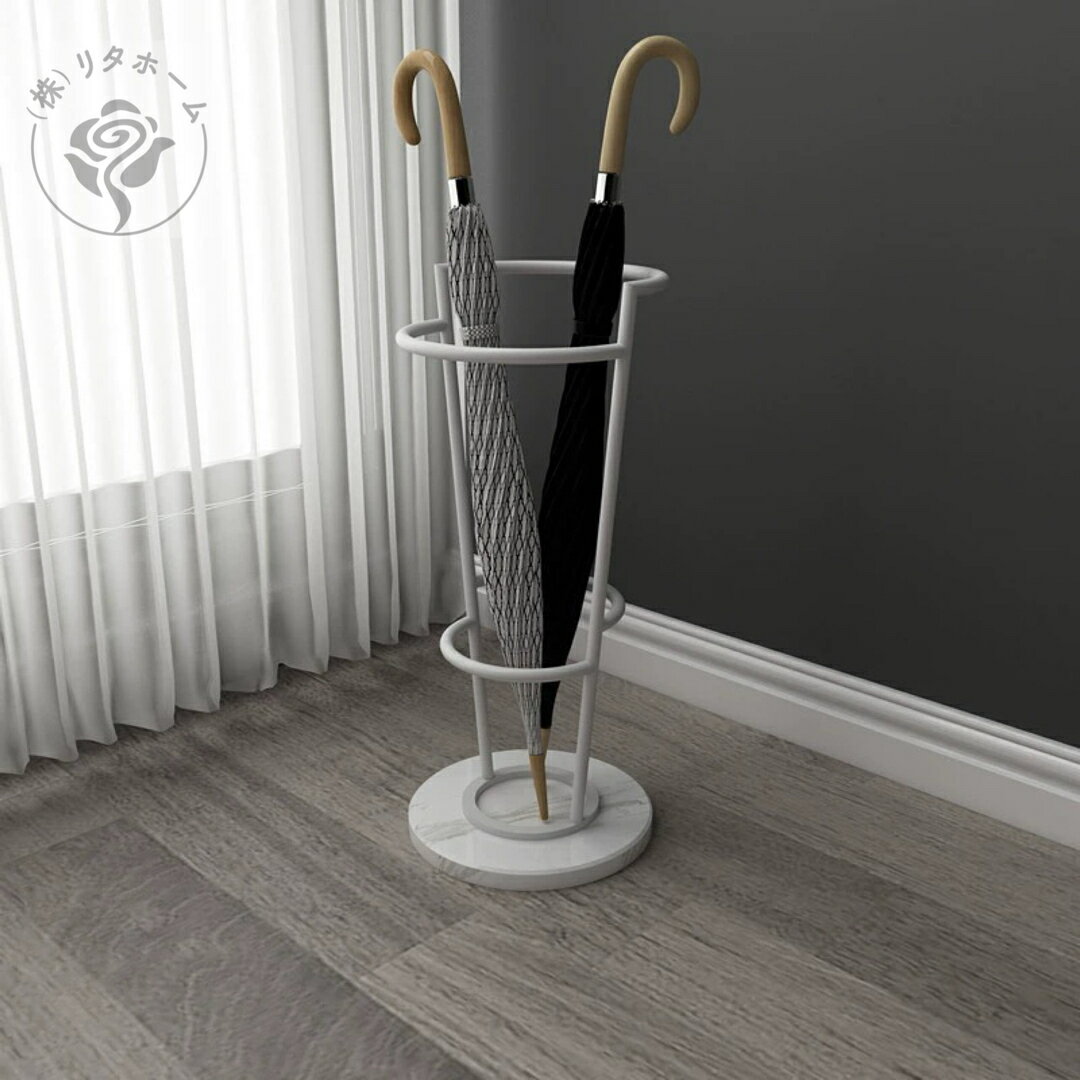 A033869大理石アンブレラスタンド 傘立コンパクト　傘収納 玄関収納 傘置き 傘スタンド