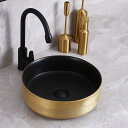 A032419高級洗面台 洗面ボウルセット 陶器 手水鉢 洗面器 蛇口 排水金具付き