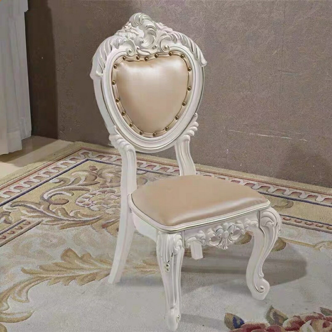 A034103ダイニングチェア姫系アンティーク調家具 椅子 猫足イス ロマンチック ロココ調