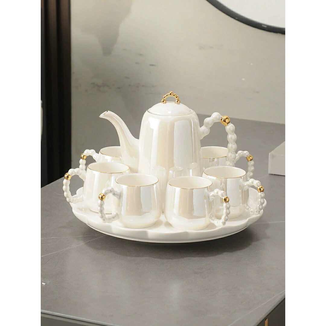 A034219ティー・コーヒーカップセット カップ6客セット 陶磁器ティーセット