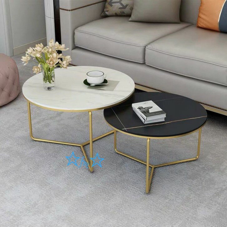 A061787高級寝室用テーブル ．人造大理石ローテーブル リビングテーブル センターテーブル サイドテー..