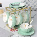 A054131高級西洋ティー・コーヒーカップセット カップ&ソーサー6客セット .陶磁器ティーセット