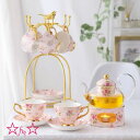 A003899高級西洋ティー・コーヒーカップセット .カップ&ソーサー6客セット 陶磁器ティーセット
