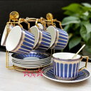 A036151高級西洋ティー・コーヒーカップセット カップ&ソーサー6客セット 陶磁器ティーセット