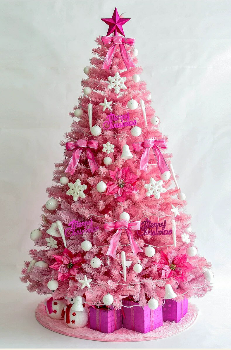 A032322ピンククリスマスツリー 180cm おしゃれ セット クリスマスイルミネーション
