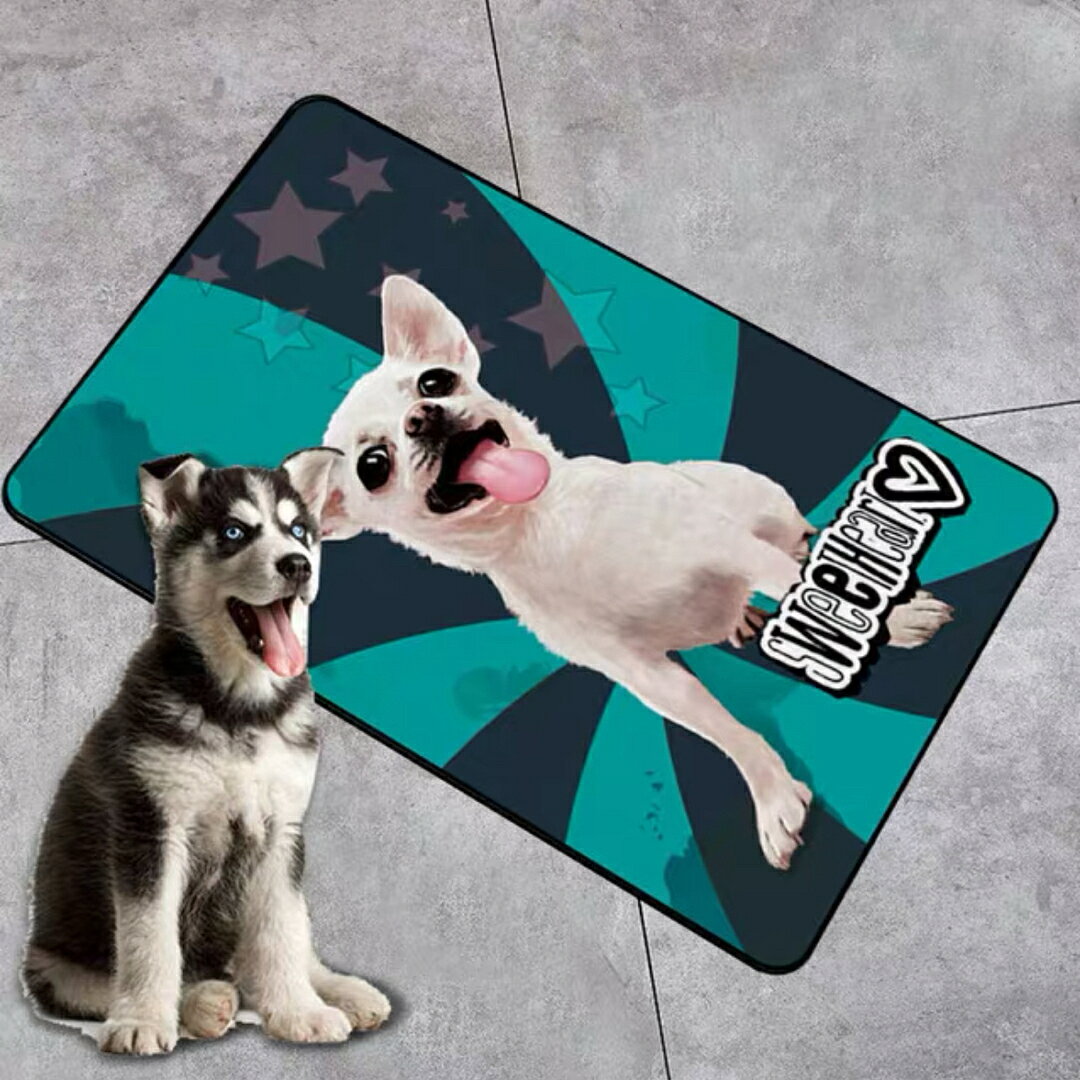 Rakuten - A036506ラグマット リビングマット 玄関マット お風呂マット 犬柄雑貨 イヌ　ワンちゃん